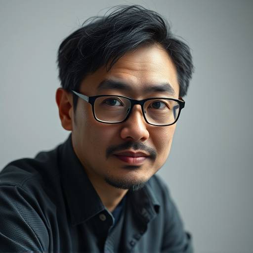 A portrait of Kenji Tanaka, a senior game designer focused on innovative gameplay
