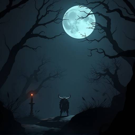 Screenshot from Hollow Knight, showcasing its distinctive hand-drawn art style and atmospheric world